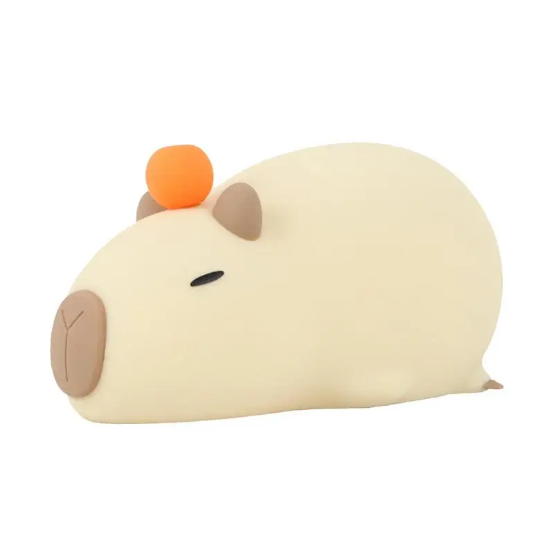 

Silicone Night Light Cute Capybara USB Rechargeable Bedside Lamp Table Decoration Adjustable Brightness Soft Silicone Lights For