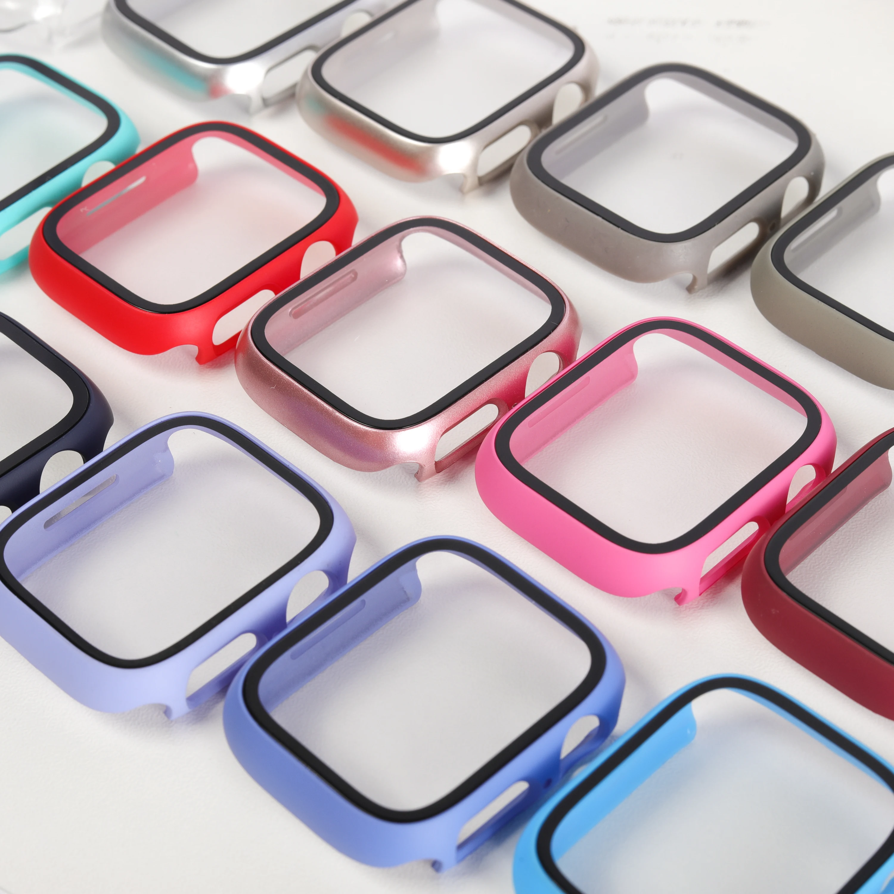 Premium Tempered Glass Screen Protector with PC Bumper Cover