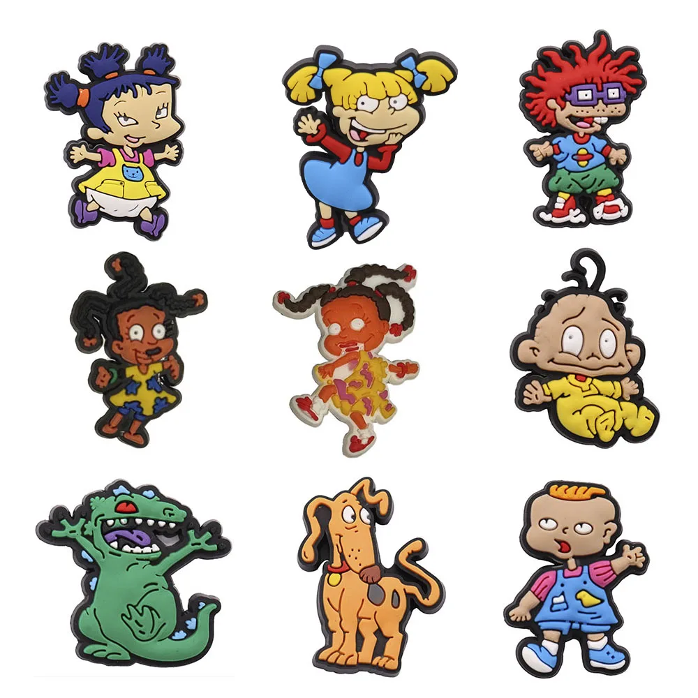 

50pcs Wholesale Dog Lovely Boys Girls Shoes Accessories Garden Shoe Buckle Decorations For Bracelet Croc Jibz Charm