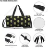 Funny Avocado Cat Gym Bag Animal Travel Training Sports Bags Men Pattern with Shoes Vintage Fitness Bag Outdoor Handbags 4
