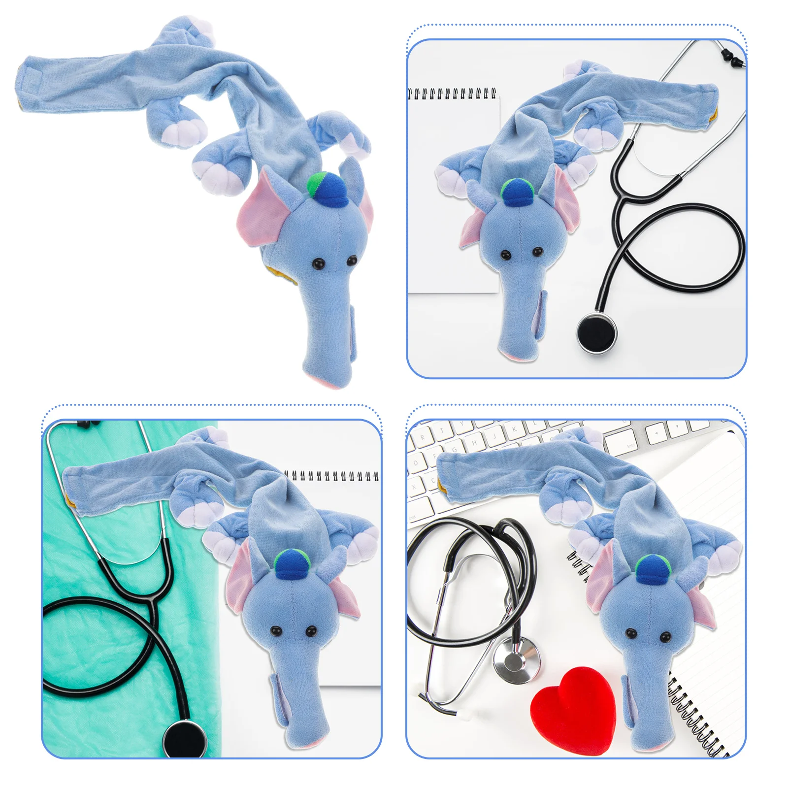 Stethoscope Case Animal Cover Accessories Covers for Nurses Doctor Cartoon Fiber Cotton Sleeve Neck Man Protector