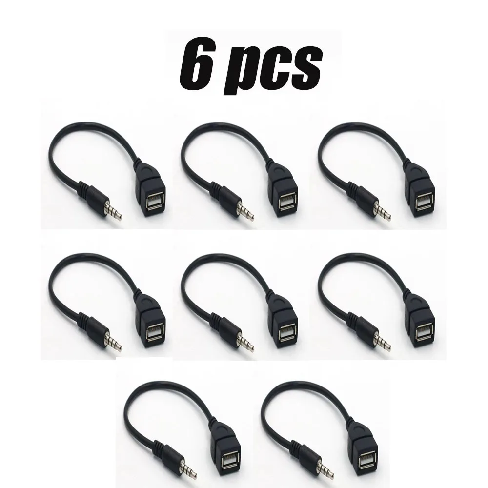 Black USB Car Audio Cable Converter | Play Music via Car Electronics