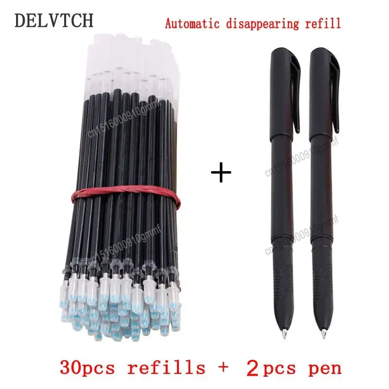 Magic Automatic Disappearing Refill Fading Cartridge Normal Temperature Ink Disappear Slowly Gel Pen Refill Ball Pen Set 20 pcs 0 7mm ball ponit pen refills ink disappear invisible writing blue smooth refill signature pen refill