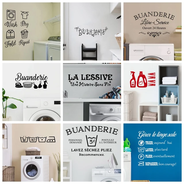 Stickers Wall Laundry | Laundry Room Wall Decal Decor | Laundry ...