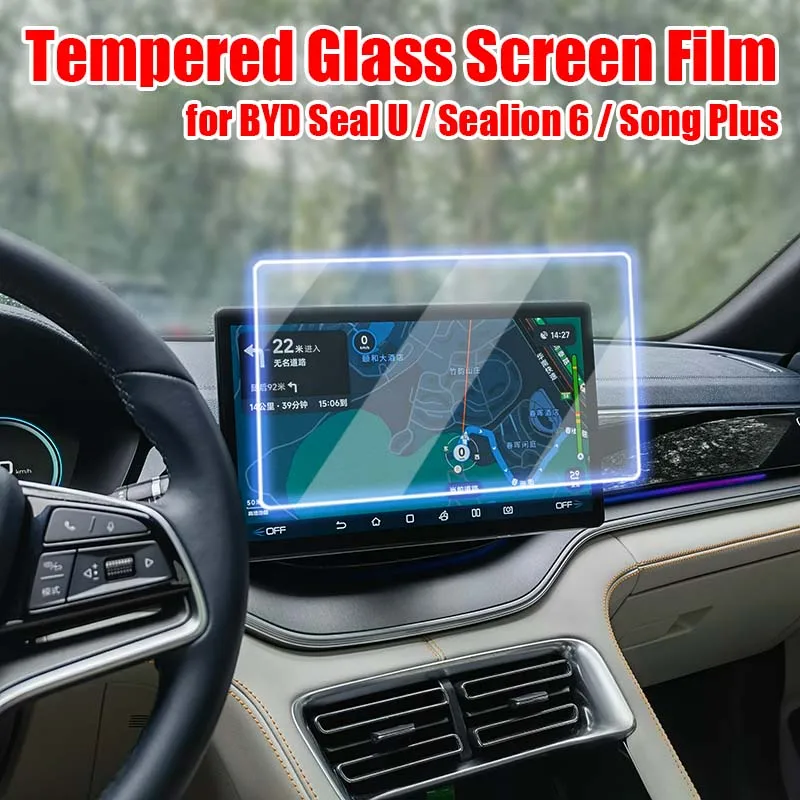 TemperedGlassScreenProtectorforBYDSealU/Sealion6/SongPlus2021-2025CarGPSNavigationDisplayAnti-scratchFilm-AliExpress