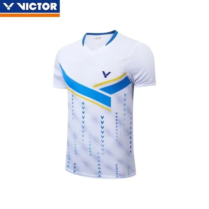 Victor Summer New Men's and Women's Same Badminton Suit Quick-drying Perspiration Breathable Top with Shorts Set