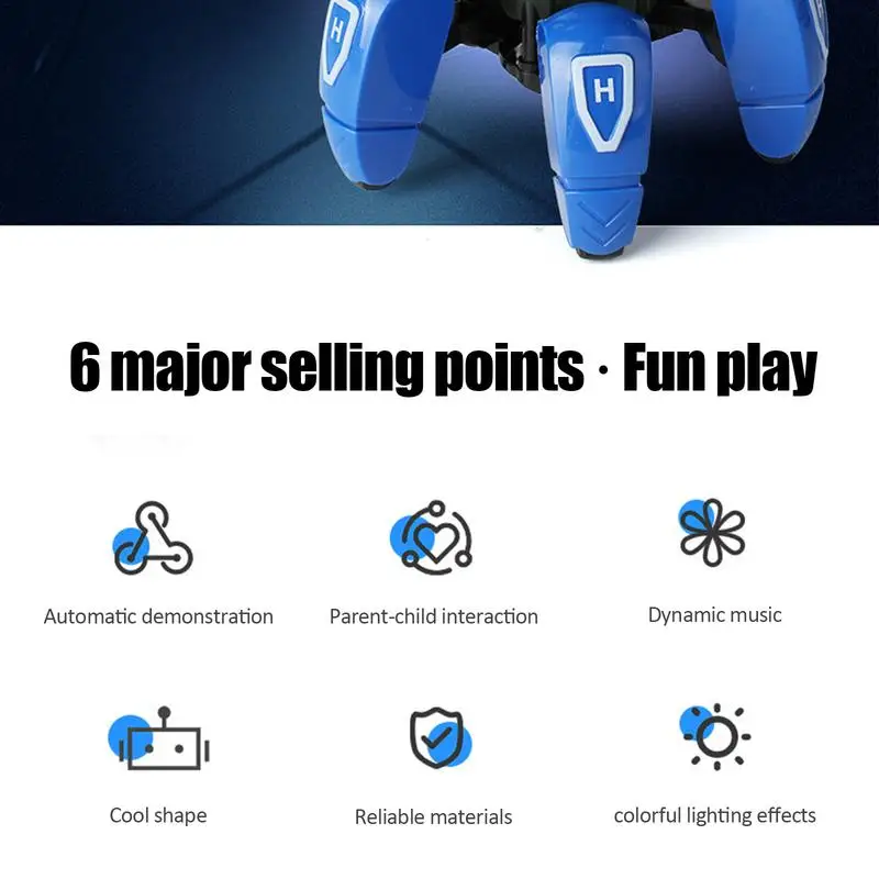 Dancing Walking Robot Toy Interactive Electric Toy Octopus-Shaped Music Robot Flashing Lights Intelligent Sensor Toy Robot Kid 5