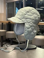Warm Lamb Velvet Lei Feng Cap for Men And Women Outdoor Winter Hat with Ties Skiing Ear Protection Northeast Flng Cap