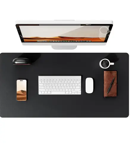 Large Mouse Pad,Office Desk Mat, Leather Desk Pad Protector, Non-Slip PU Leather Desk Blotter, Laptop Desk Pad - Image 12