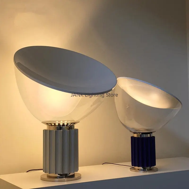 Italia Flos Radar Lampada Da Tavolo Paralume In Vetro In Alluminio Luce Da Scrivania A Led Per Camera Da Letto Comodino Studio Soggiorno Illuminazione