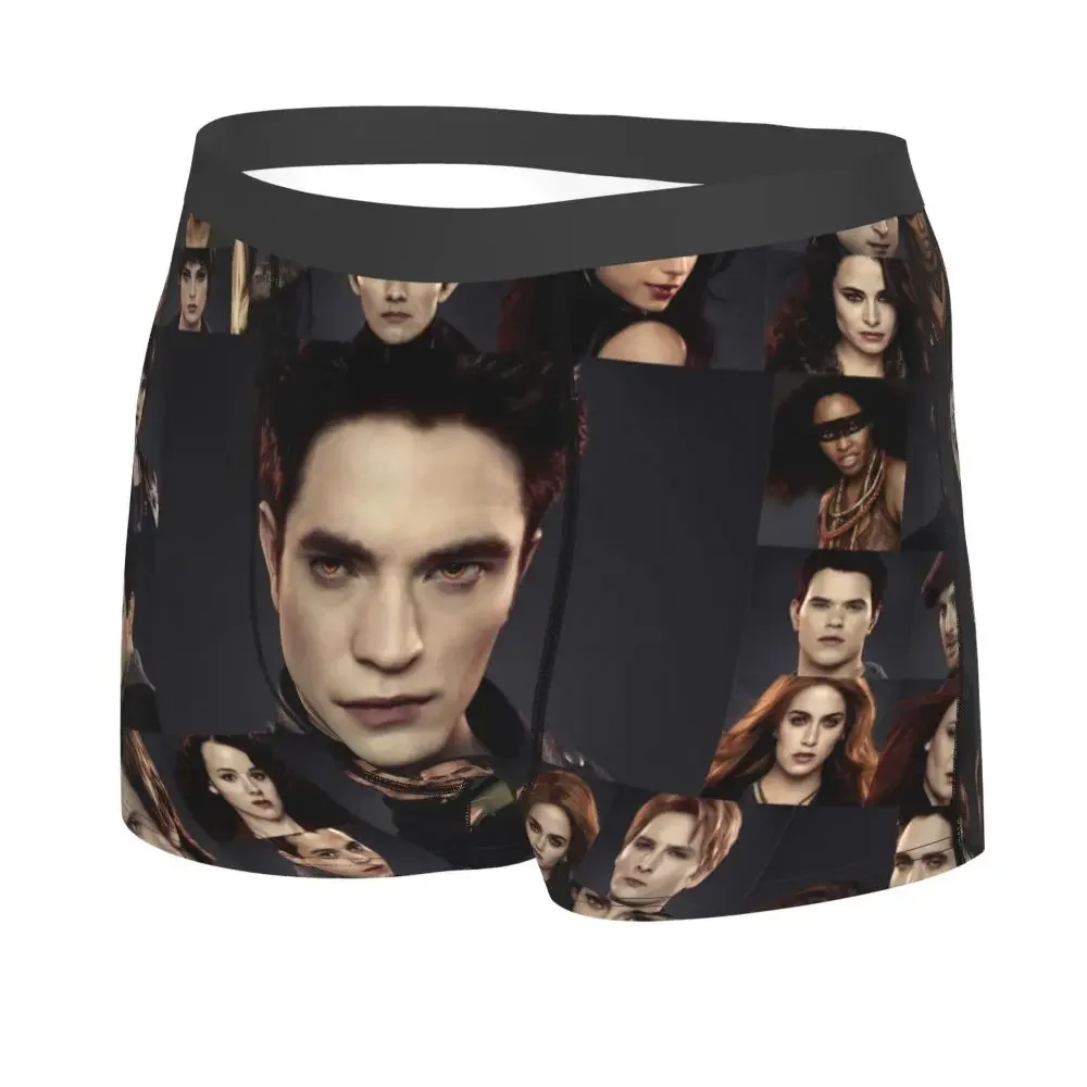 Man Edward Underwear The Twilight Saga Breaking Dawn Funny Boxer Shorts Panties Homme Soft Underpants Plus Size