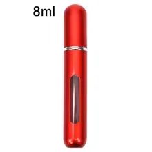 Compact Refillable Perfume Atomizer - Travel - Friendly Spray Bottle (8ml/5ml) (8ml Matte Red)