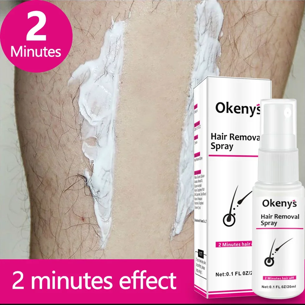 2 Minutes Fast Hair Removal Spray Painless Hair Growth Inhibitor Leg Arm Armpit Permanent Depilatory for Ladies Men Repair Care hair removal spray,hair growth removal inhibitor