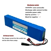 18650 batterie prise personnalisable batterie au Lithium Rechargeable 10S3P 36V36Ah 18650 600W Scooters et véhicules avec vélo BMS 5