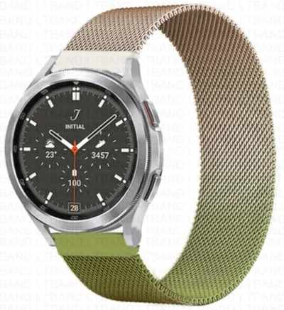 Enhanced Metal Milanese Loop Bracelet Strap, 18mm/20mm/22mm