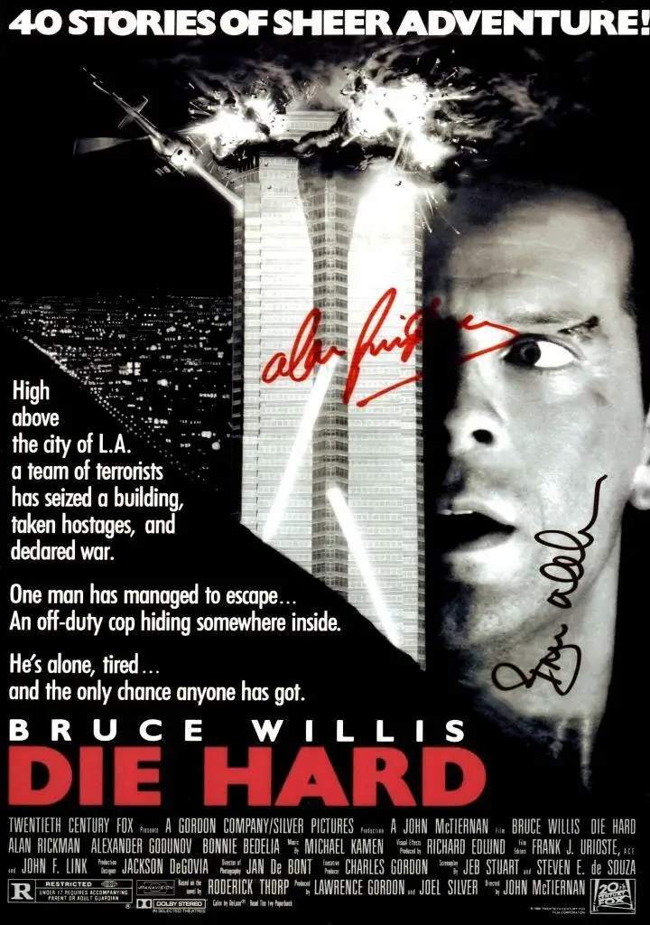 

Надпись по мотивам фильма DIE HARD, Шелковый плакат с художественным принтом, декор для гостиной, домашняя стена