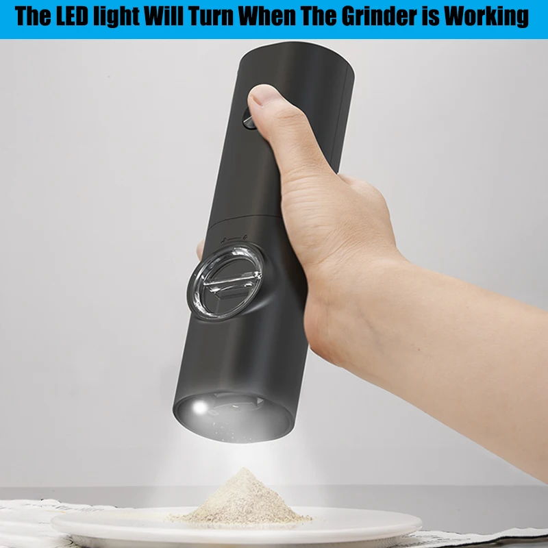 Electric Automatic Mill Pepper And Salt Grinder With LED Light Adjustable Coarseness Produced By Xiaomi Partner Manufacturers