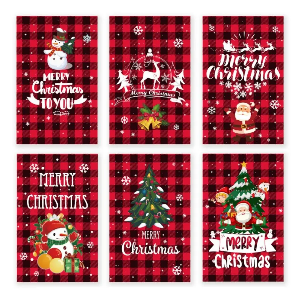 Set De 6 Tarjetas De Navidad Con Sobres Y Pegatinas - Felicitaciones Festivas Personalizables