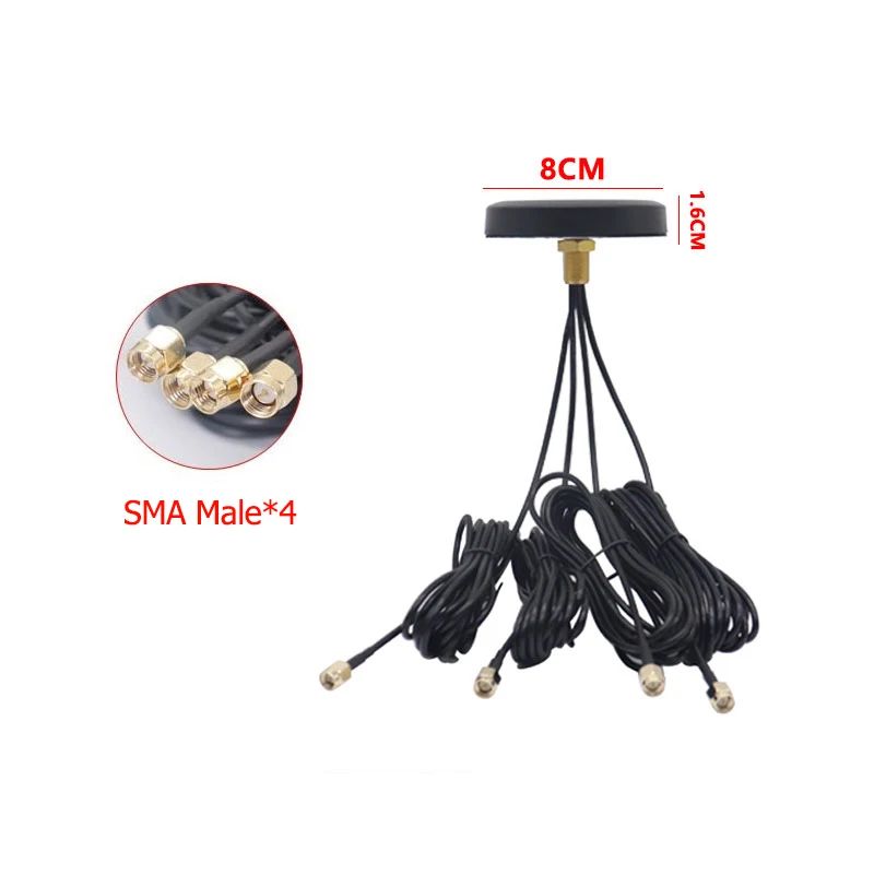 5G Omnidirectional Antenna 10dBi Amplifier Outdoor Waterproof 4-in-1 Combination Cabinet Antenna 4*SMA