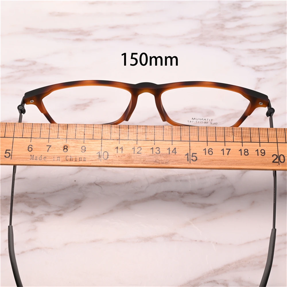 

Vazrobe Oversize Eyeglasses Frame Male 150mm Titanium Glasses Men Big Large Ultralight Spectacles for Prescription