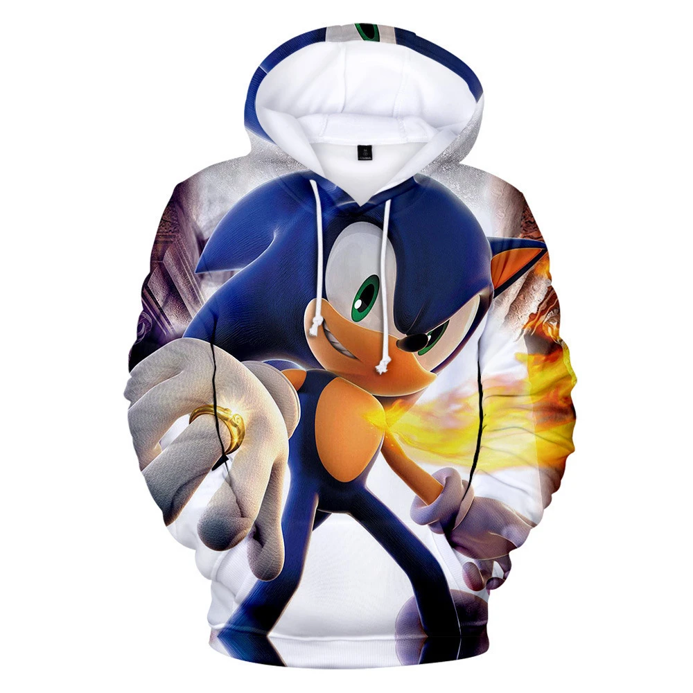 thumbnail image 1 of Ropa para niños 2024 Sudadera con capucha Sonic 3D para niños y niñas Sudadera con estampado de dibujos animados Manga larga Primavera Otoño Animación, 1 of 1