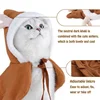 Funny Cat Christmas Costume Santa Cosplay Pet Christmas Cape Dress Up Clothes Warm Red Scarf Cloak With Hat Pet Accessories 3