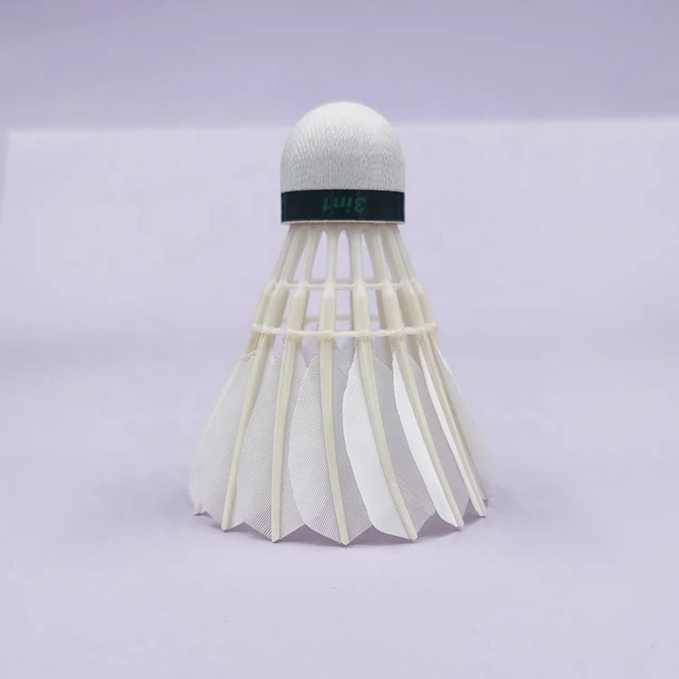 high-durability-badminton-shuttlecock-natural-goose-feather-and-pu-fiber-cork-badminton-shuttlecock-for-training-for-sale