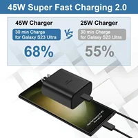 45W PD  Super Fast Charger for Samsung for Galaxy S24 Ultra S23 S22 S21 Plus Note10 A54 A34 5A Quick Charging Type C Data Cable 3
