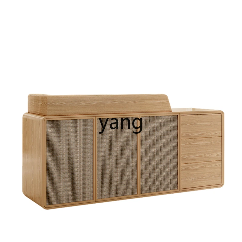 

Yhl Rattan Women's Clothing Store Store Small Bar Counter Cashier Bed & Breakfast Reception Counter Reception Desk