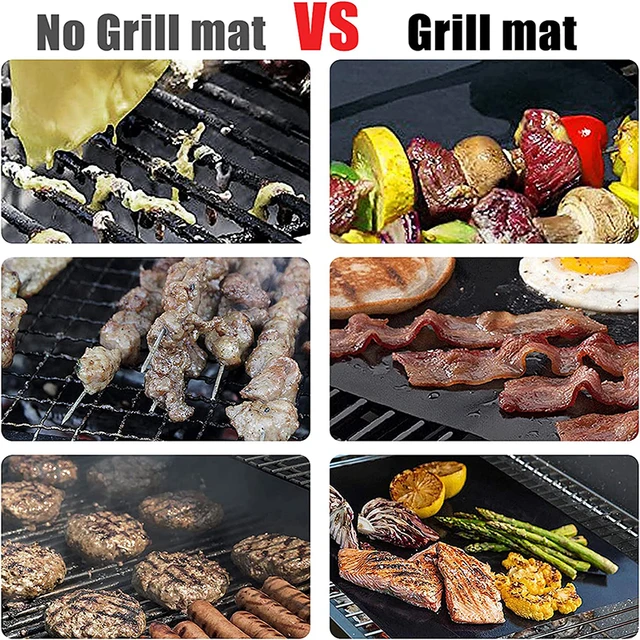 A Legtöbb 15-Pack Non-Retick Grill Szőnyeg 40*33 Cm Újrafelhasználható Sütőszőnyeg Kültéri Piknik Főzési Eszközök Grillező Lap Ea - Image 4