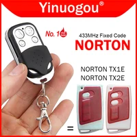 NORTON TX1E TX2E Garage Door Remote Control 433MHz Fixed Code 1