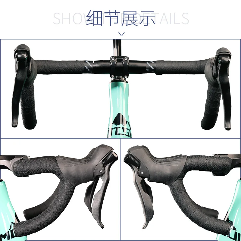 Bicycle Bar Tape EVA Camouflage Series Comfort Road Bike Handlebar Tape Leather Bike Bar with End Plugs-2 Rolls