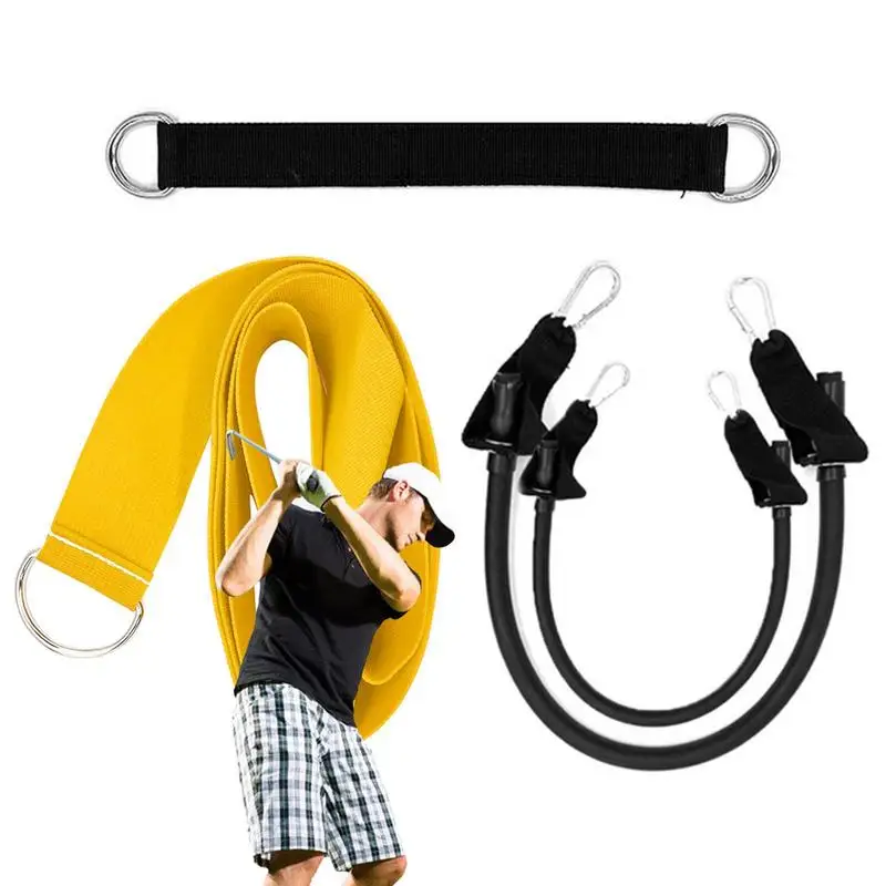 

Golf Swing Training Belt Golf Swing Training Aid Nylon Belt High Strength Training Supplies Elastic Adjustable Belt For Women
