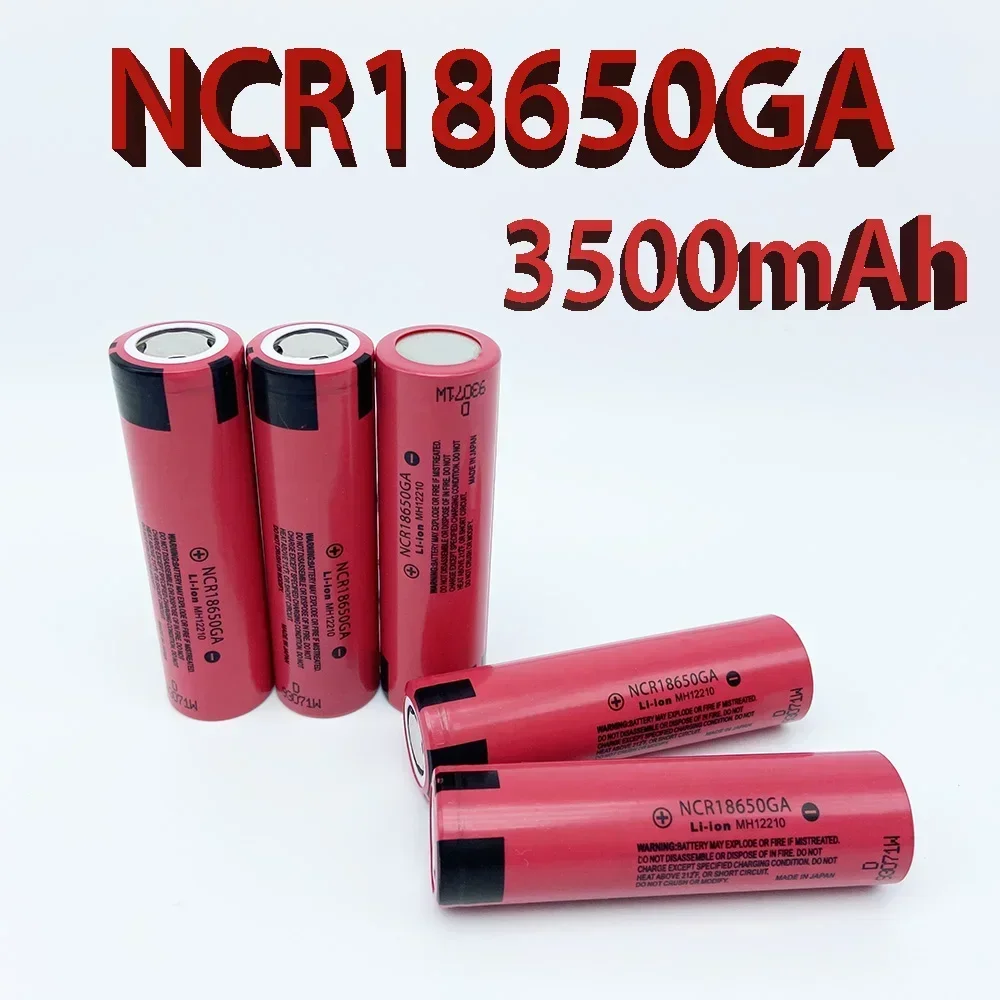 

NCR 18650GA High Discharge 3.7V 3500mAh 18650 Rechargeable Battery Flashlight Flat-top Lithium Battery
