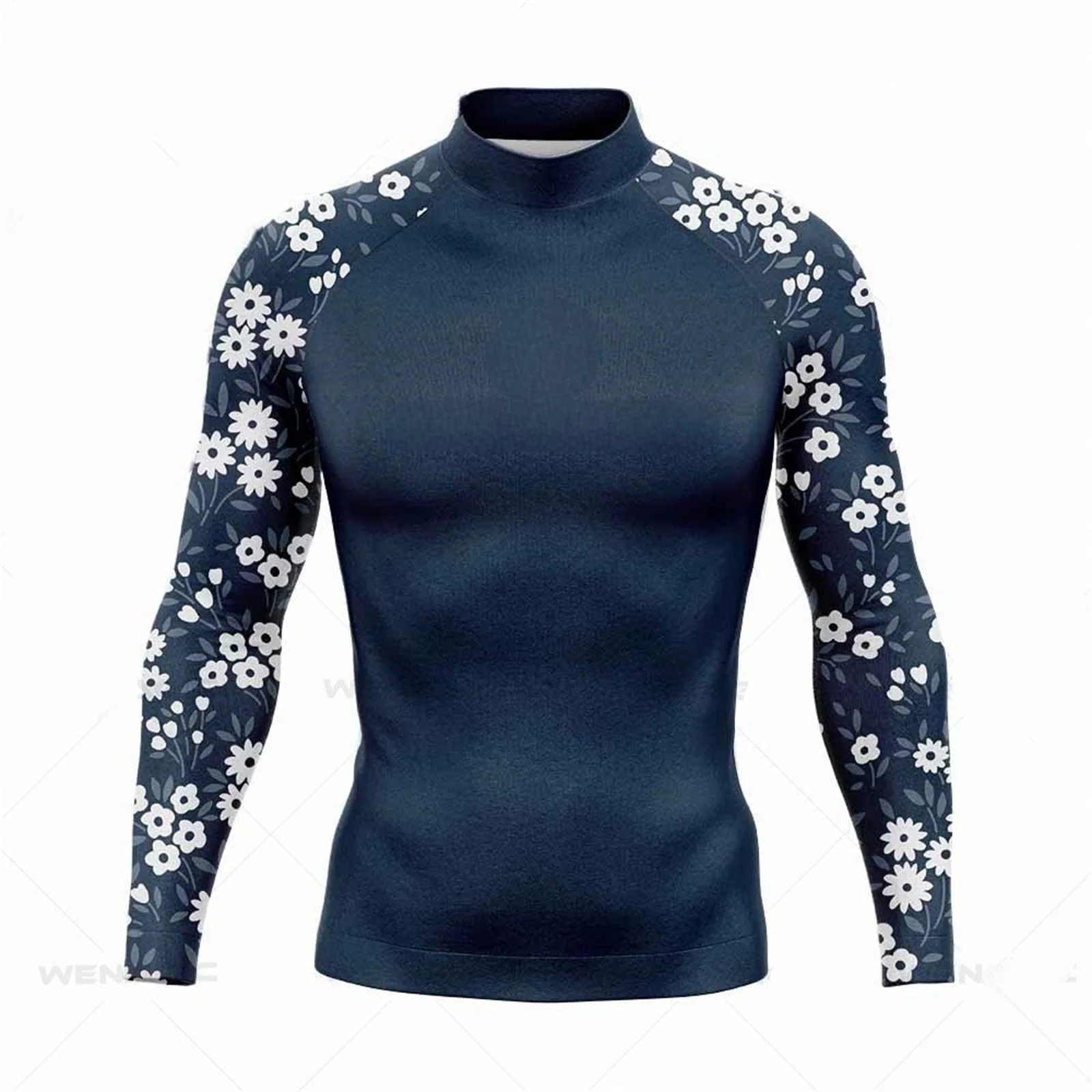 Men Long Sleeve Swim Shirts Rashguard UV Protection Athletic Workout Running Hiking T-Shirt Swimwear sports shirt men rashguard
