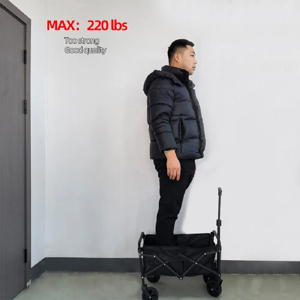 عربة قابلة للطي ذات سعة كبيرة شديدة التحمل في الهو...