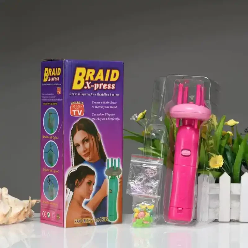 Professioanl Women Portable Electric Automatic DIY Hairstyle Tool Braid Machine Hair Weave Roller Twist Braider Device Kit
