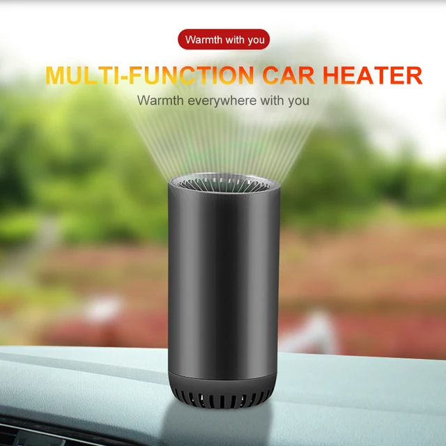 Portable Heating Fan with Suction Holder DC 12V Fast Car Heater Defroster Plug In Automobile Fan for Winter Humid Weather 4