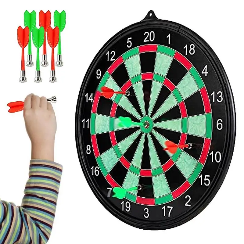 

Magnetic Dartboard Kids Game Magnetic Soft Tip Dartboard Set Portable Double Sided Magnetic Soft Tip Dartboard Dart Games For