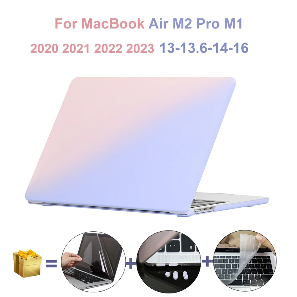 Étui pour ordinateur portable 2023 M2 A2779 A2780 A2681 M1 A2442 A2338  A2337 Pour 2020 2021 2022 MacBook Pro Air 13 14 16 pouces Mac Coque Rigide  - AliExpress
