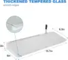 Desktop Whiteboard Storage Writing Board Tempered Glass Portable Desk Work Reminder Board Storage Message Board 6