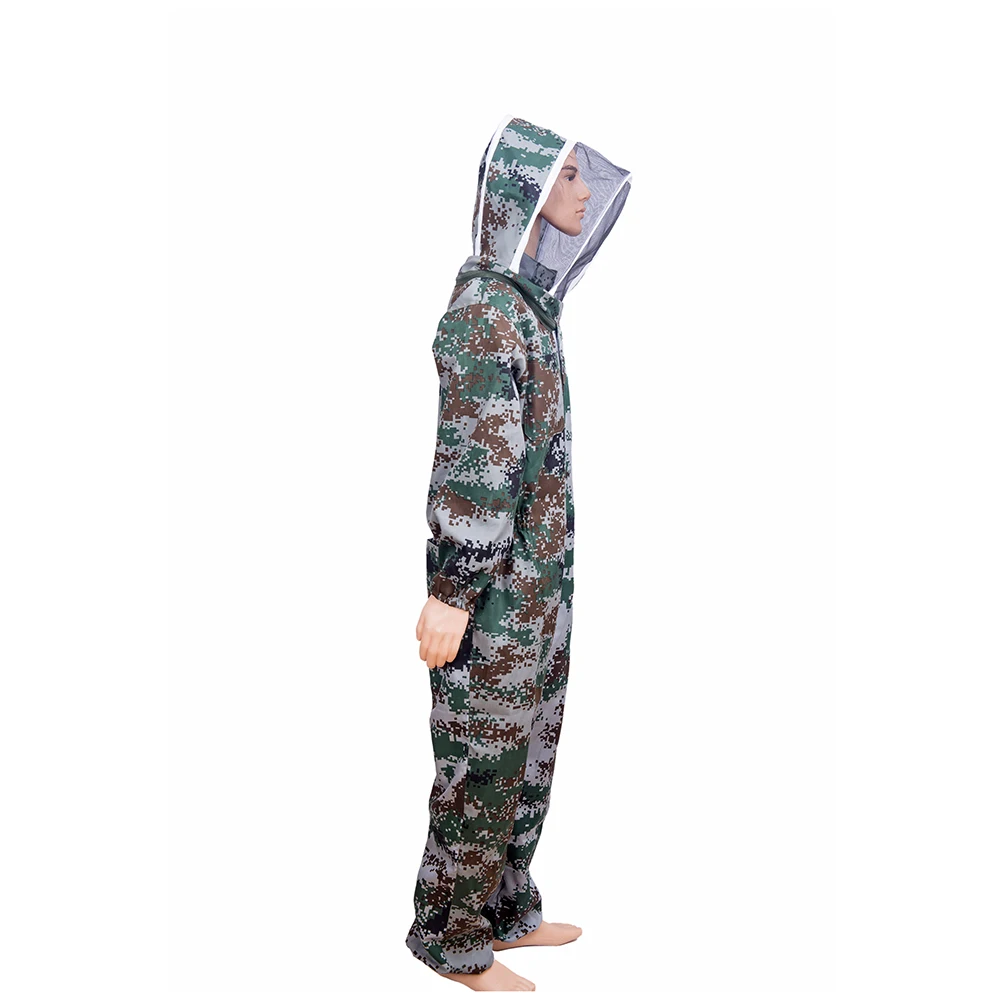 1 set Beekeeping Suit Beekeepe Clothing Beehive Equipment Camouflage Breathable Anti Bee Coverall Professional Apiculture Toolso Beekeeping Suit Beekeeping Clothing