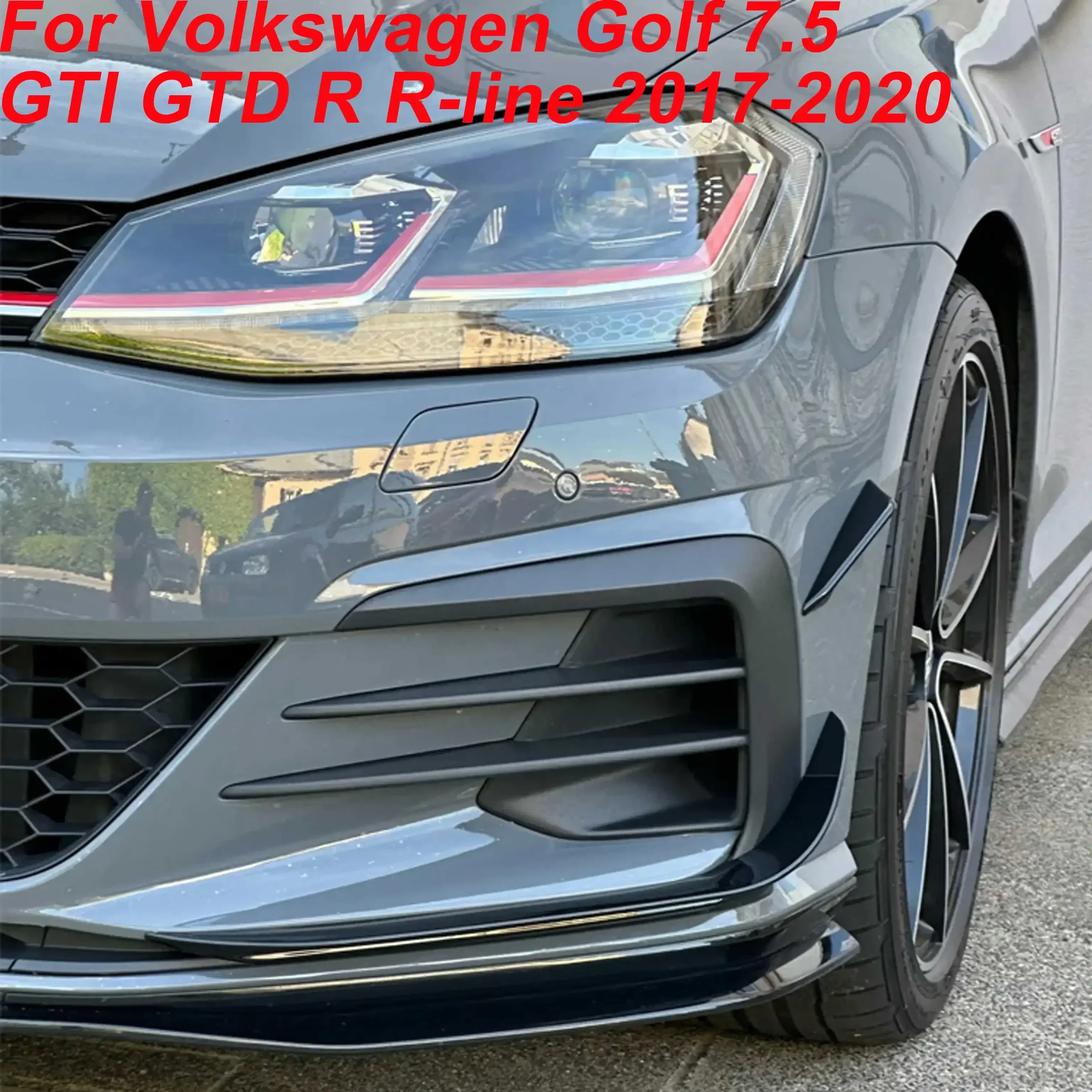golf 7 GTI GTD mk7 エアロセット バンパー グロスブラック フロントバンパー スプリッター リップ