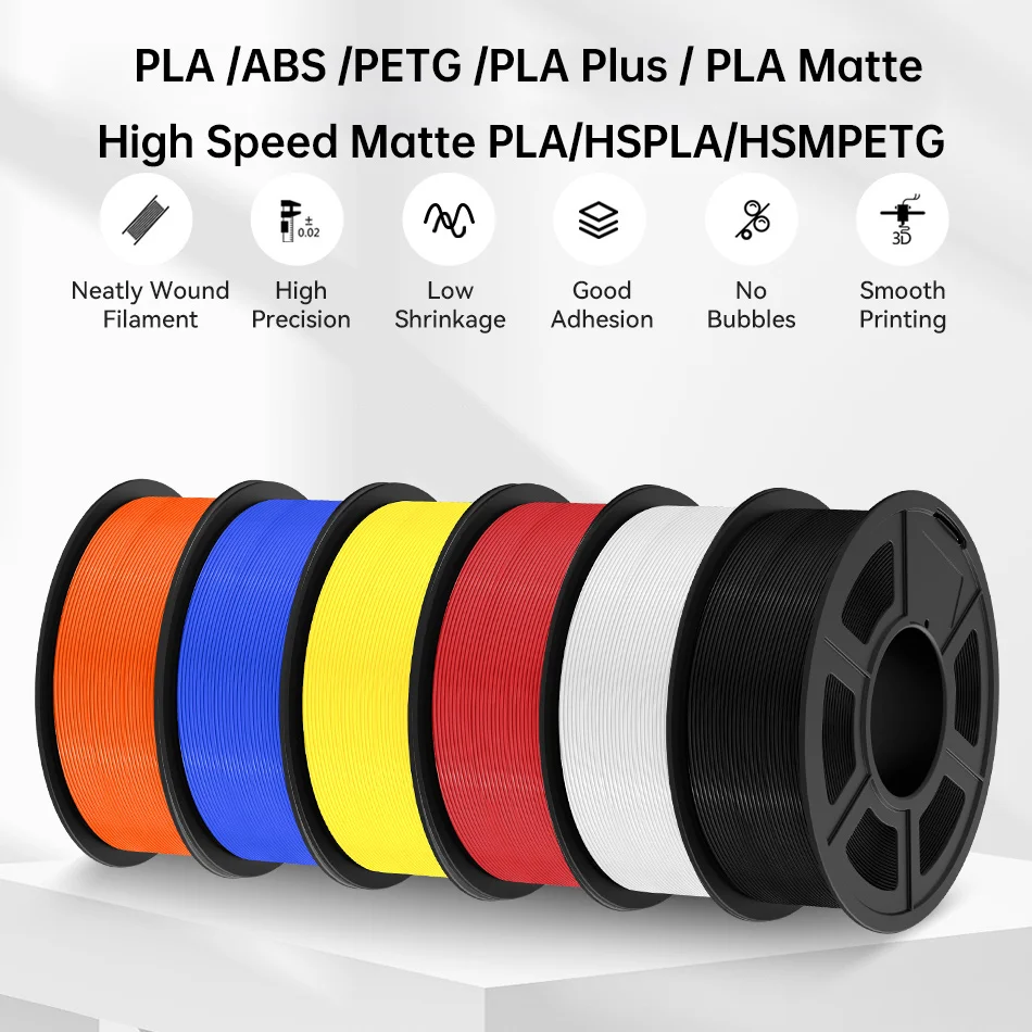 JAYO خيوط طابعة ثلاثية الأبعاد 1 لفة PETG/ABS/PLA خيوط ثلاثية الأبعاد 1.75 مللي متر عالية السرعة ماتي PETG/خيوط PLA عالية السرعة لـ FDM