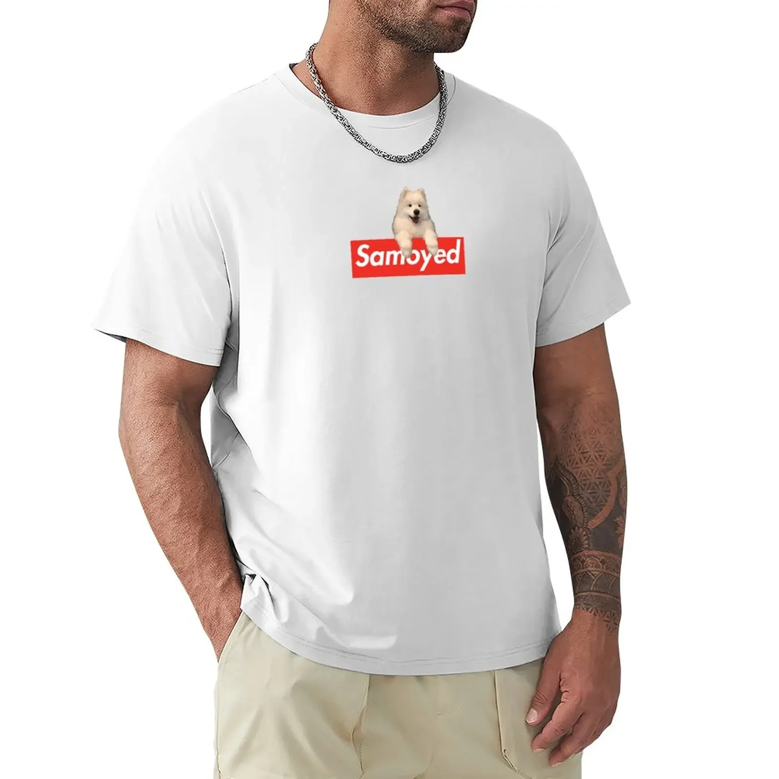 Samoyed X Hypebeast Brand Collab T-Shirt Sublime Sports Fans Abbigliamento Uomo