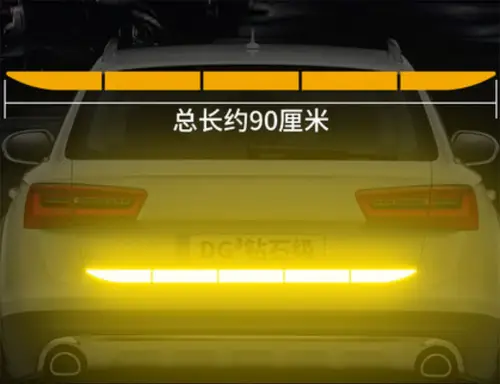 Car Sticker Reflective Warning Safety Tape Anti Collision Warning Reflective Stickers Automobile Trunk Reflectante Accessories - Image 8