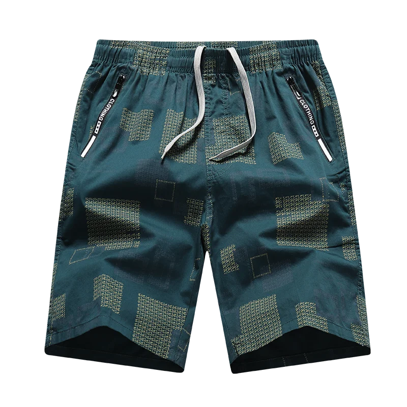 Men's Summer Plaid Solid Elastic High Waisted Bandage Pockets Zipper Casual Workwear Sports Trousers Vintage Office Lady Shorts