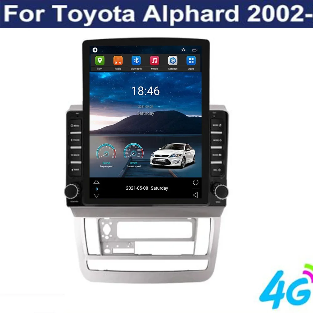 

Автомагнитола 2DIN на Android 12 для Toyota Alphard 2002 -2011 мультимедийный видеоплеер GPS стерео Carplay DSP камера