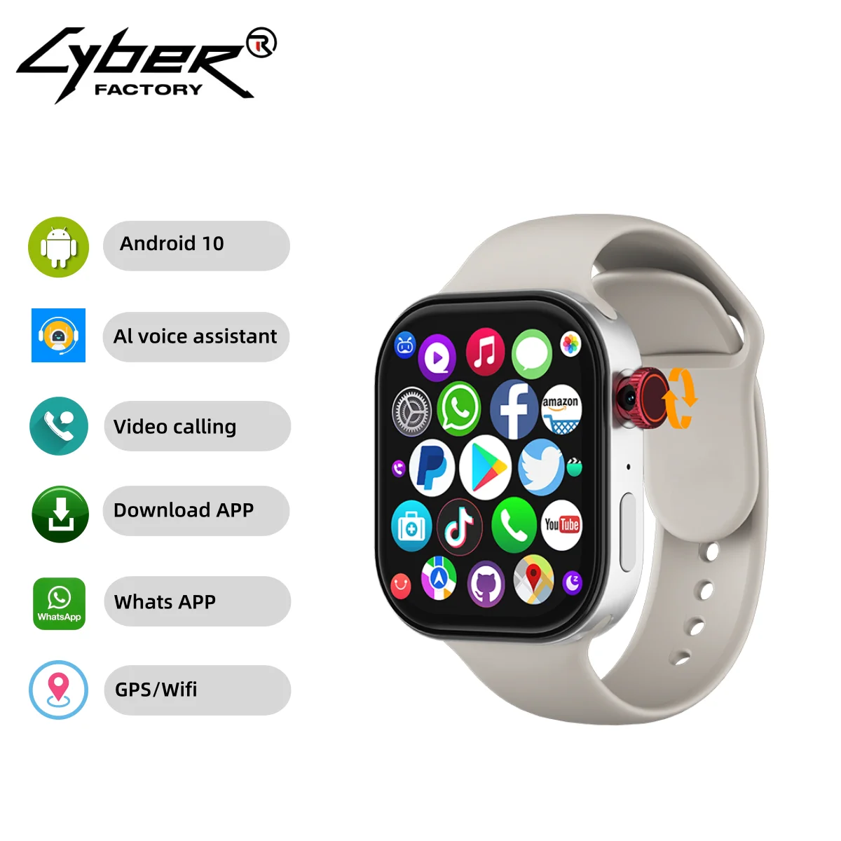 Amazon Reloj Inteligente Con Sim Card Buy HD 2+16GB/4+128GB SIM WIFI