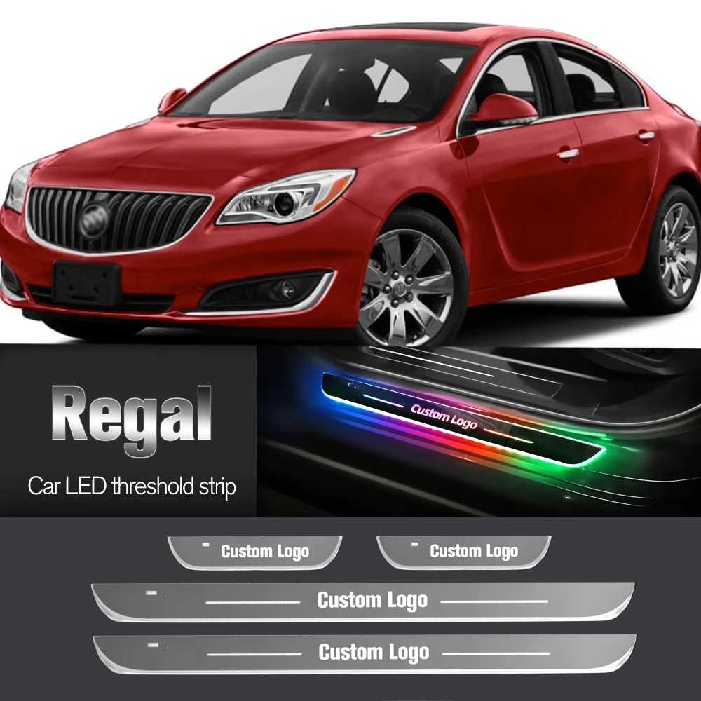 

Car Door Sill Light For Buick Regal 2011-2020 2016 2017 2018 2019 Customized Logo LED Welcome Threshold Pedal Lamp Accessories